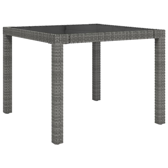 3 Piece Outdoor Dining Set with Cushions Poly Rattan Black