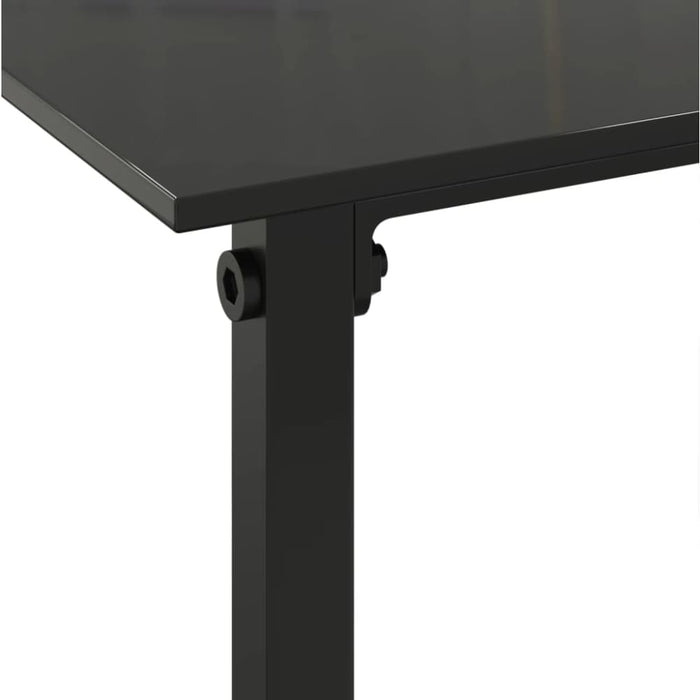 3 Piece Outdoor Sofa Set with Cushions Black Poly Rattan