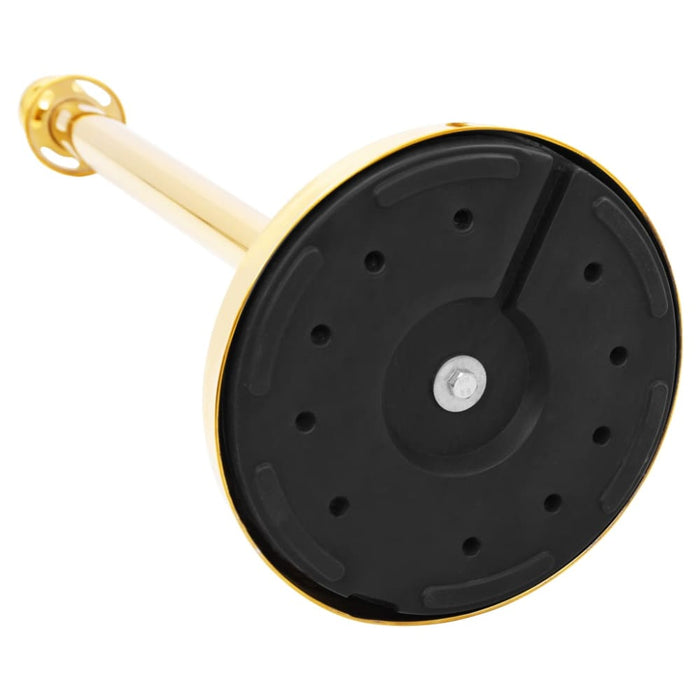 3 Piece Vip Queue Barrier Set Stainless Steel Gold Oapitb