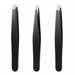 3 Piece Stainless Steel Eyebrow Tweezers Set Precision Tips