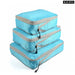 3 Pieces Black Blue Grey Travel Storage Bags