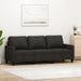 3-seater Sofa Black 180 Cm Fabric Tpkoip