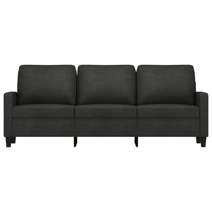 3-seater Sofa Black 180 Cm Fabric Tpkoip