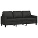 3-seater Sofa Black 180 Cm Fabric Tpkoip
