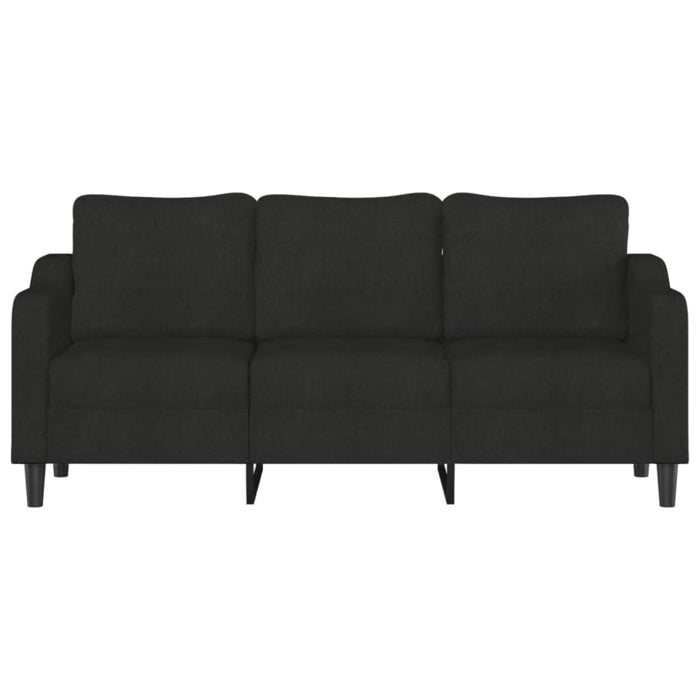 3-seater Sofa Black 180 Cm Fabric Tpktio