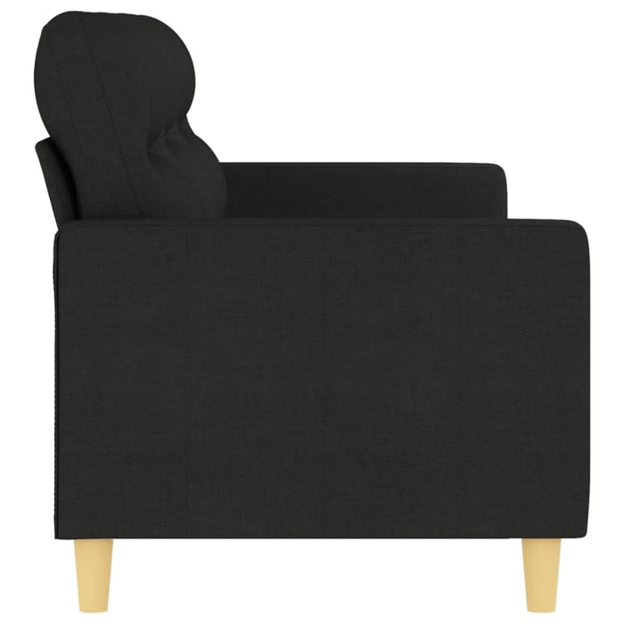 3-seater Sofa Black 180 Cm Fabric Tpkxai