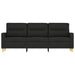 3-seater Sofa Black 180 Cm Fabric Tpkxai