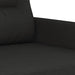 3-seater Sofa Black 180 Cm Fabric Tpkxai