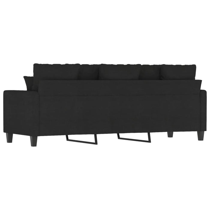 3-seater Sofa Black 180 Cm Fabric Tpkxik