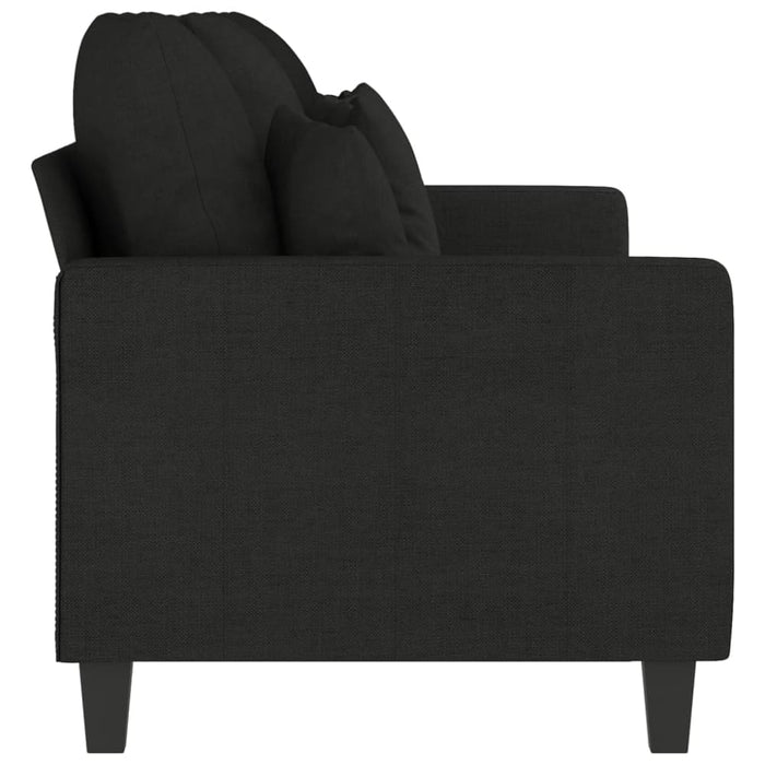 3-seater Sofa Black 180 Cm Fabric Tpkxik