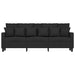 3-seater Sofa Black 180 Cm Fabric Tpkxik
