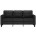 3-seater Sofa Black 180 Cm Faux Leather Tpkoxx
