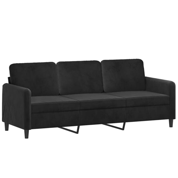 3-seater Sofa Black 180 Cm Velvet Tpkapi