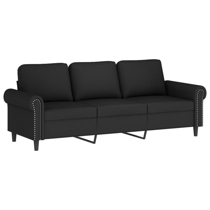 3-seater Sofa Black 180 Cm Velvet Tpkpaa