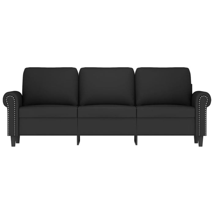 3-seater Sofa Black 180 Cm Velvet Tpkpaa