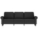 3-seater Sofa Black 180 Cm Velvet Tpkpaa
