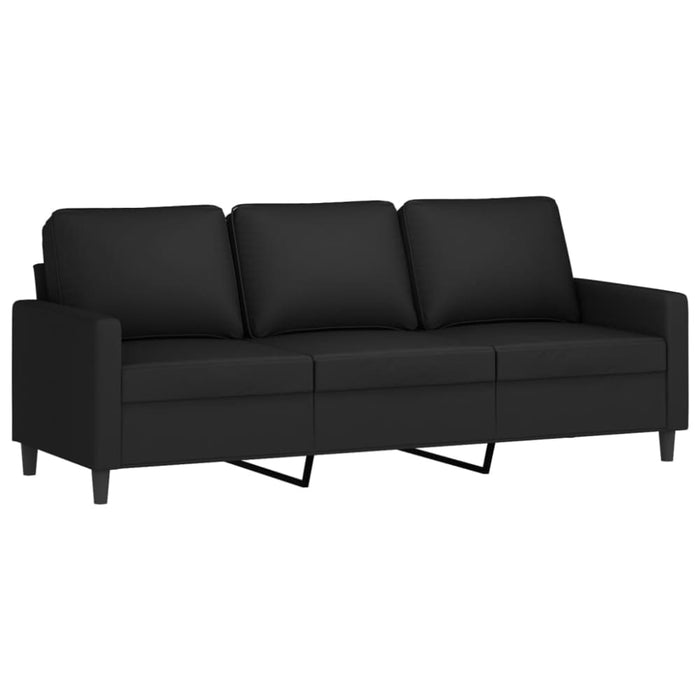 3-seater Sofa Black 180 Cm Velvet Tpkxoa