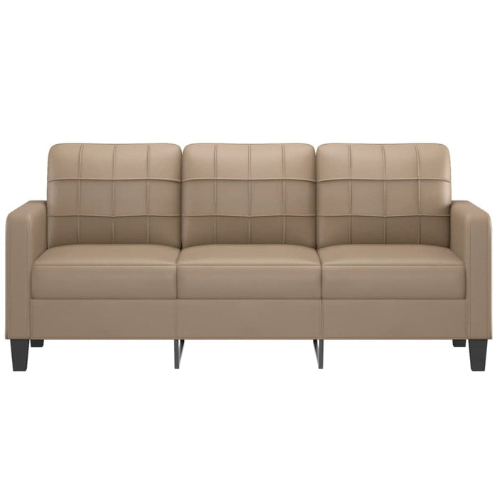 3-seater Sofa Cappuccino 180 Cm Faux Leather Tpkoxl