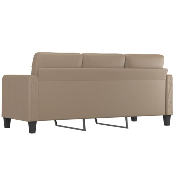 3-seater Sofa Cappuccino 180 Cm Faux Leather Tpkoxl