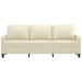3-seater Sofa Cream 180 Cm Faux Leather Tpkoat