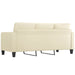 3-seater Sofa Cream 180 Cm Faux Leather Tpkoxt