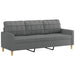3-seater Sofa Dark Grey 180 Cm Fabric Tpkobb