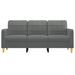 3-seater Sofa Dark Grey 180 Cm Fabric Tpkobb
