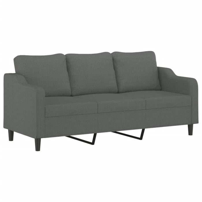 3-seater Sofa Dark Grey 180 Cm Fabric Tpktln