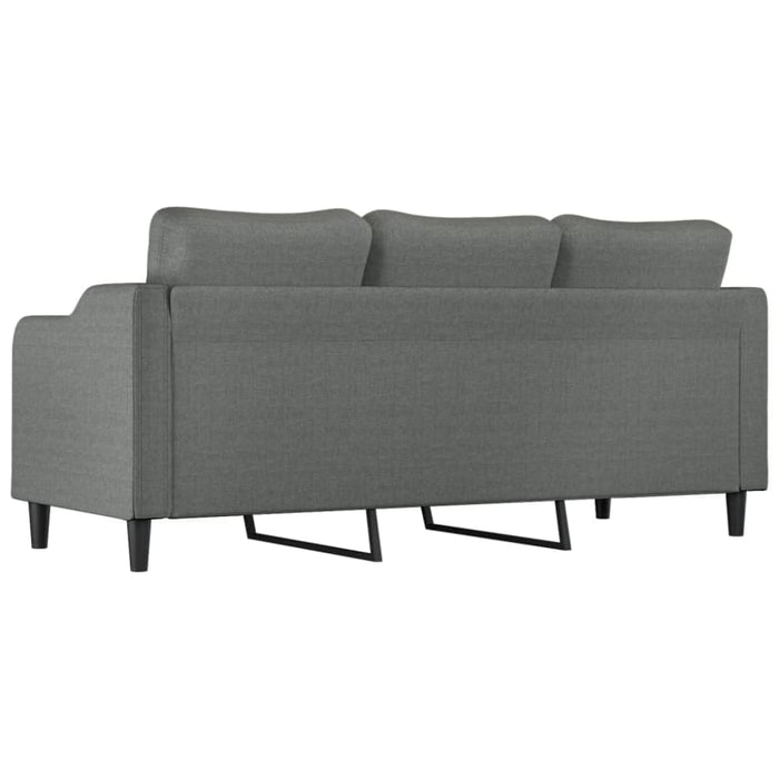 3-seater Sofa Dark Grey 180 Cm Fabric Tpktln