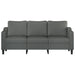 3-seater Sofa Dark Grey 180 Cm Fabric Tpktln