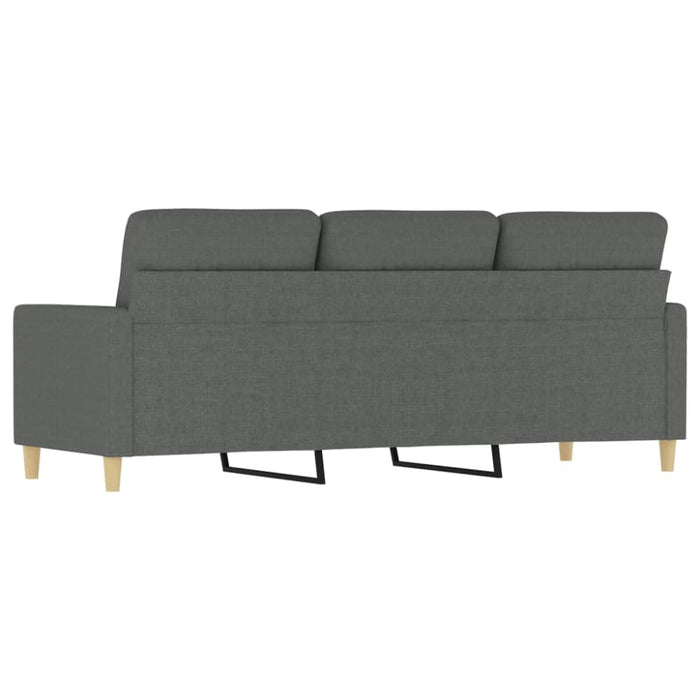 3-seater Sofa Dark Grey 180 Cm Fabric Tpkxaa