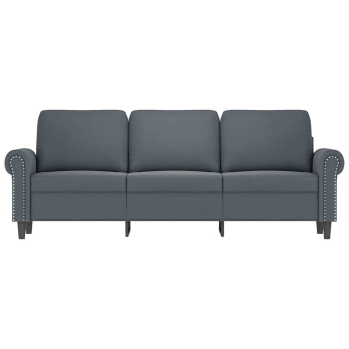 3-seater Sofa Dark Grey 180 Cm Velvet Tpkpab