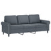 3-seater Sofa Dark Grey 180 Cm Velvet Tpkpab