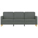 3-seater Sofa Dark Grey Fabric 180 Cm Tpkani