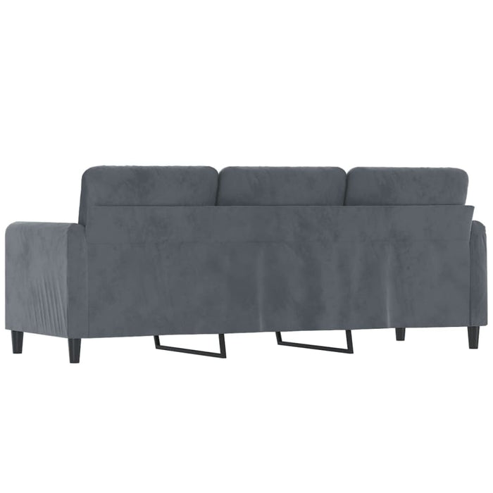 3-seater Sofa Dark Grey Velvet 180 Cm Tpkapt