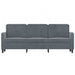 3-seater Sofa Dark Grey Velvet 180 Cm Tpkapt