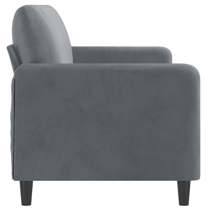 3-seater Sofa Dark Grey Velvet 180 Cm Tpkapt