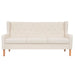 3-seater Sofa Fabric Cream White Xapapo