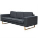 3-seater Sofa Fabric Dark Grey Xatoni