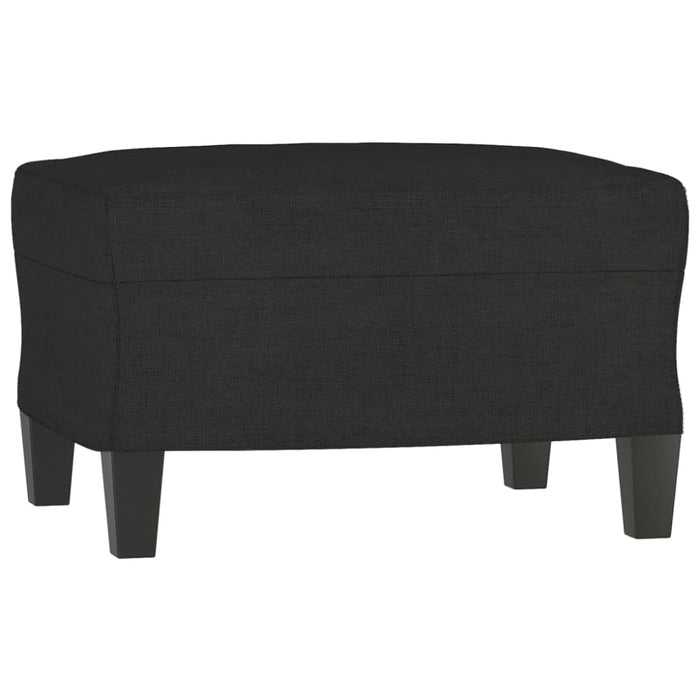 3-seater Sofa with Footstool Black 180 Cm Fabric Txbobao