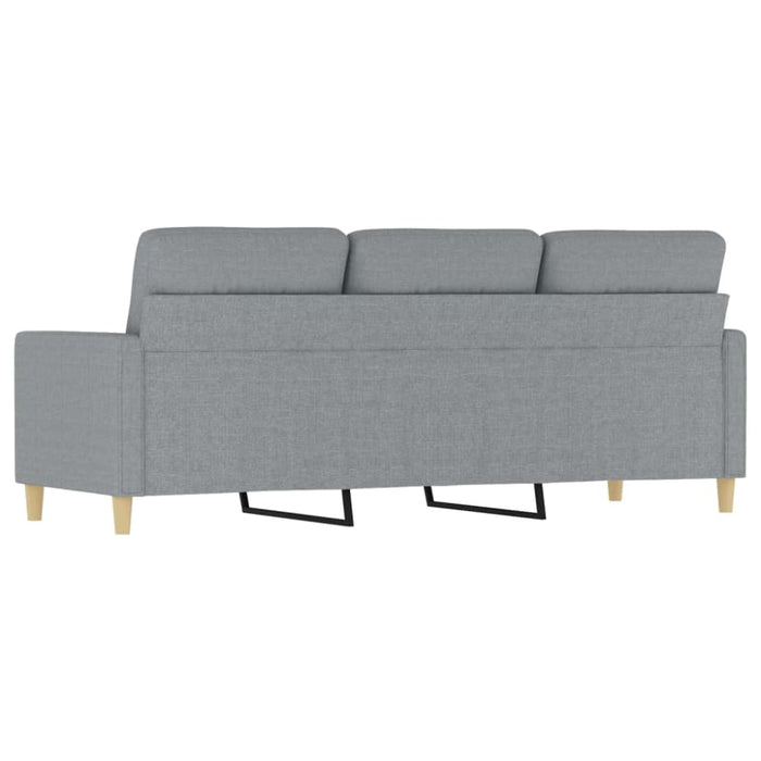 3-seater Sofa Light Grey 180 Cm Fabric Tpkxat