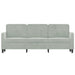 3-seater Sofa Light Grey 180 Cm Velvet Tpkapx