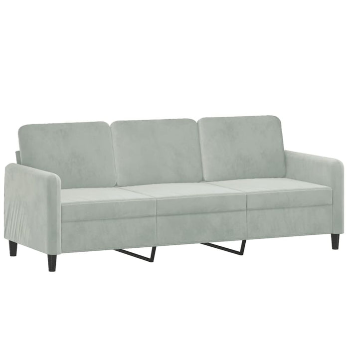 3-seater Sofa Light Grey 180 Cm Velvet Tpkapx