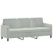 3-seater Sofa Light Grey 180 Cm Velvet Tpkapx