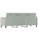 3-seater Sofa Light Grey 180 Cm Velvet Tpkapx