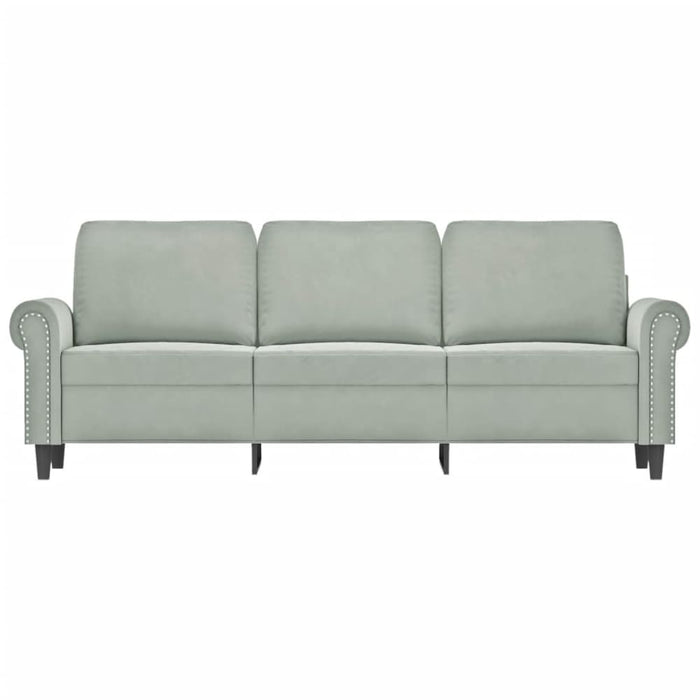 3-seater Sofa Light Grey 180 Cm Velvet Tpkptk
