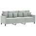 3 - seater Sofa Light Grey 180 Cm Velvet Tpktot