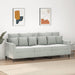 3 - seater Sofa Light Grey 180 Cm Velvet Tpktot