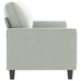 3-seater Sofa Light Grey 180 Cm Velvet Tpkxbk