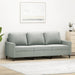 3-seater Sofa Light Grey 180 Cm Velvet Tpkxbk